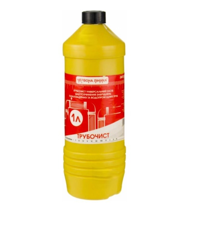 Засіб для прочистки труб Трубочист, ЧЕРВОНА ЛІНІЙКА, 1 л